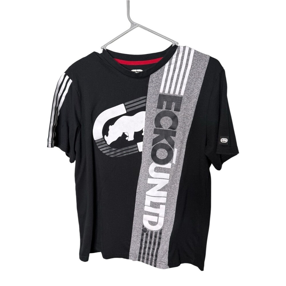 Eckō Unltd. Black Gray Size M Graphic T-Shirt